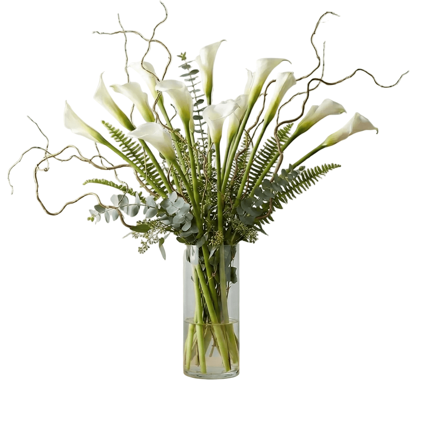 Modern White Calla Lily Elegance - Flower Gallery