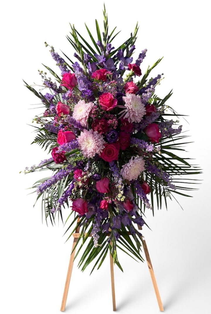 Lavender Tribute Standing Spray - Flower Gallery