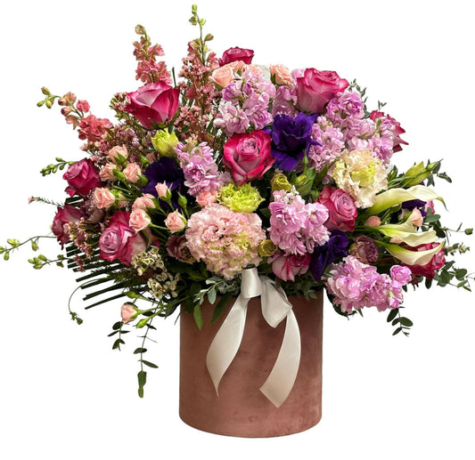 Tranquil garden scene with delicate blossom petals enhancing serene natural beauty