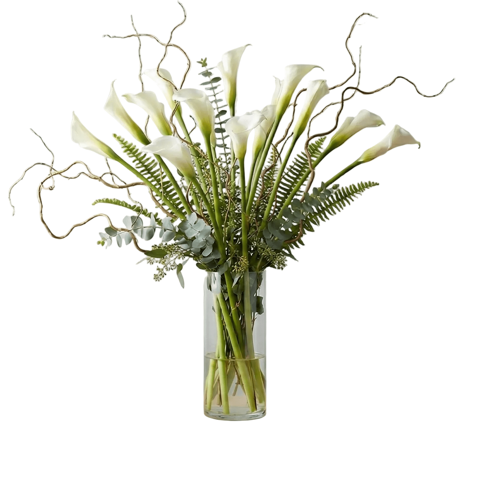 Modern White Calla Lily Elegance - Flower Gallery