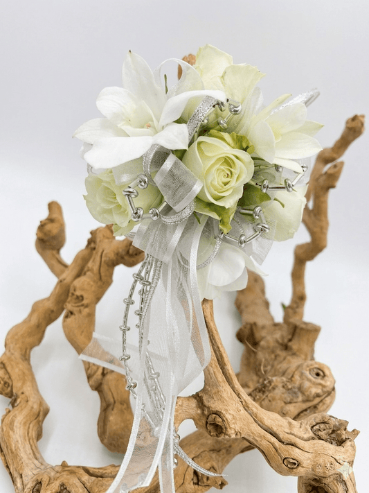 All White Corsage - Flower Gallery