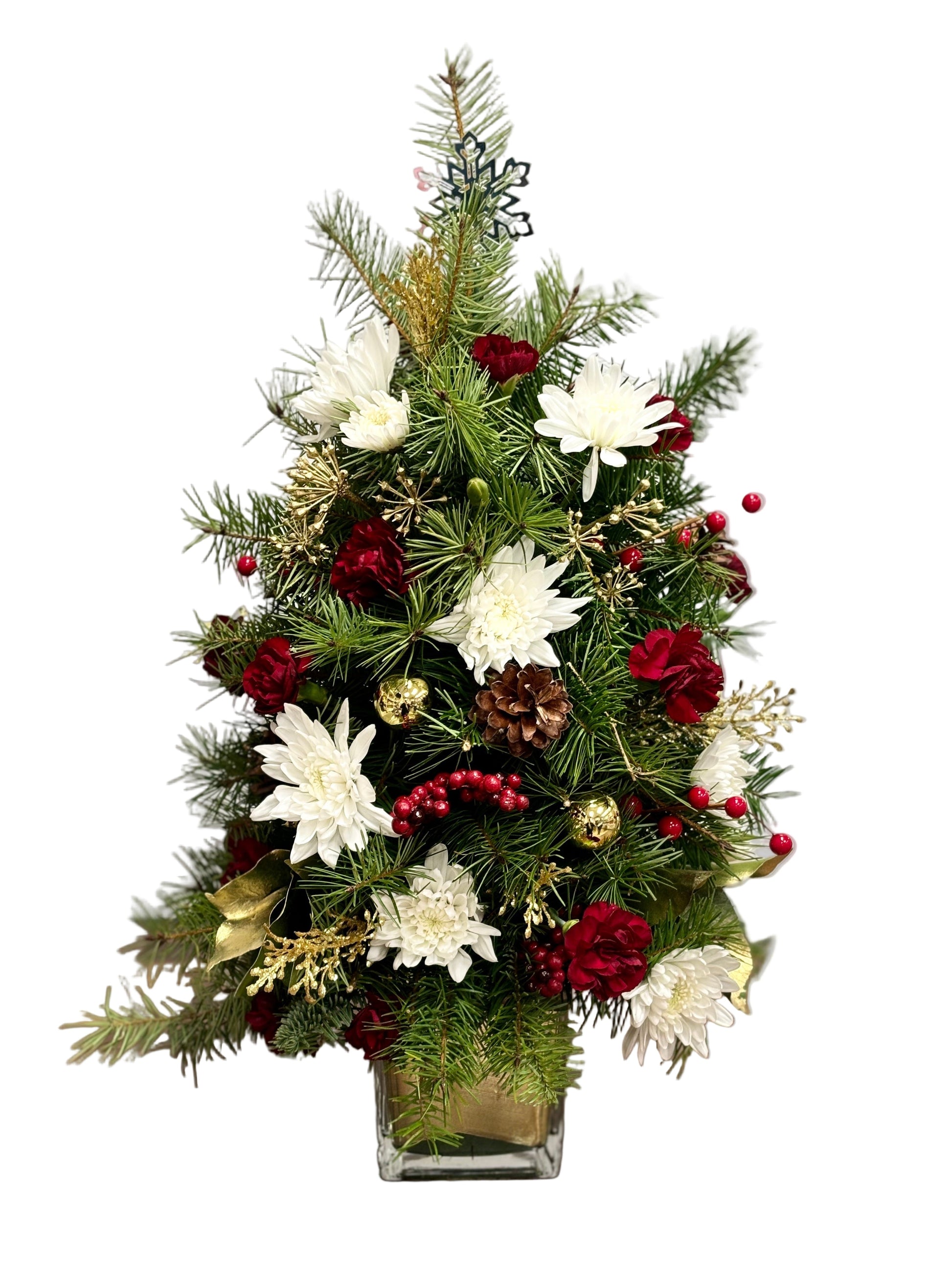 Christmas Tree In Gold - Flower Gallery