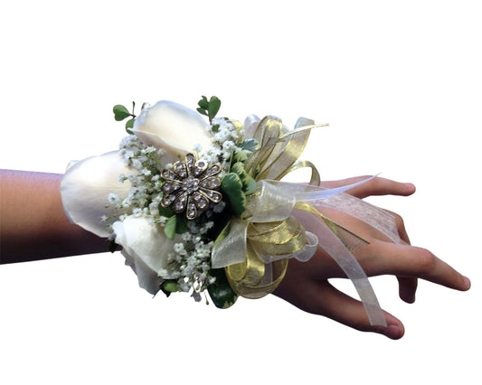 Golden Grace Wrist Corsage.