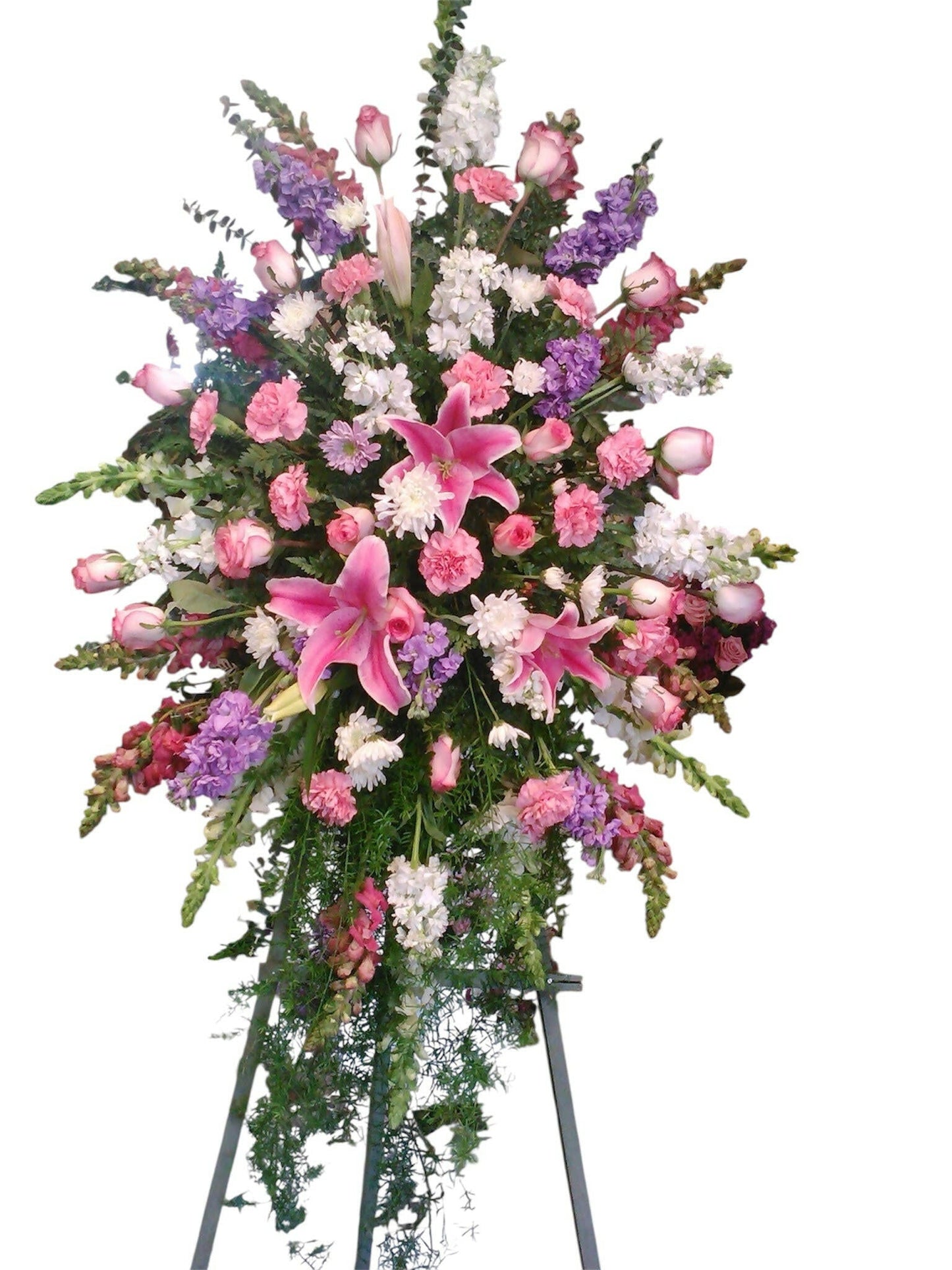 Pink and lavender Standing Spray