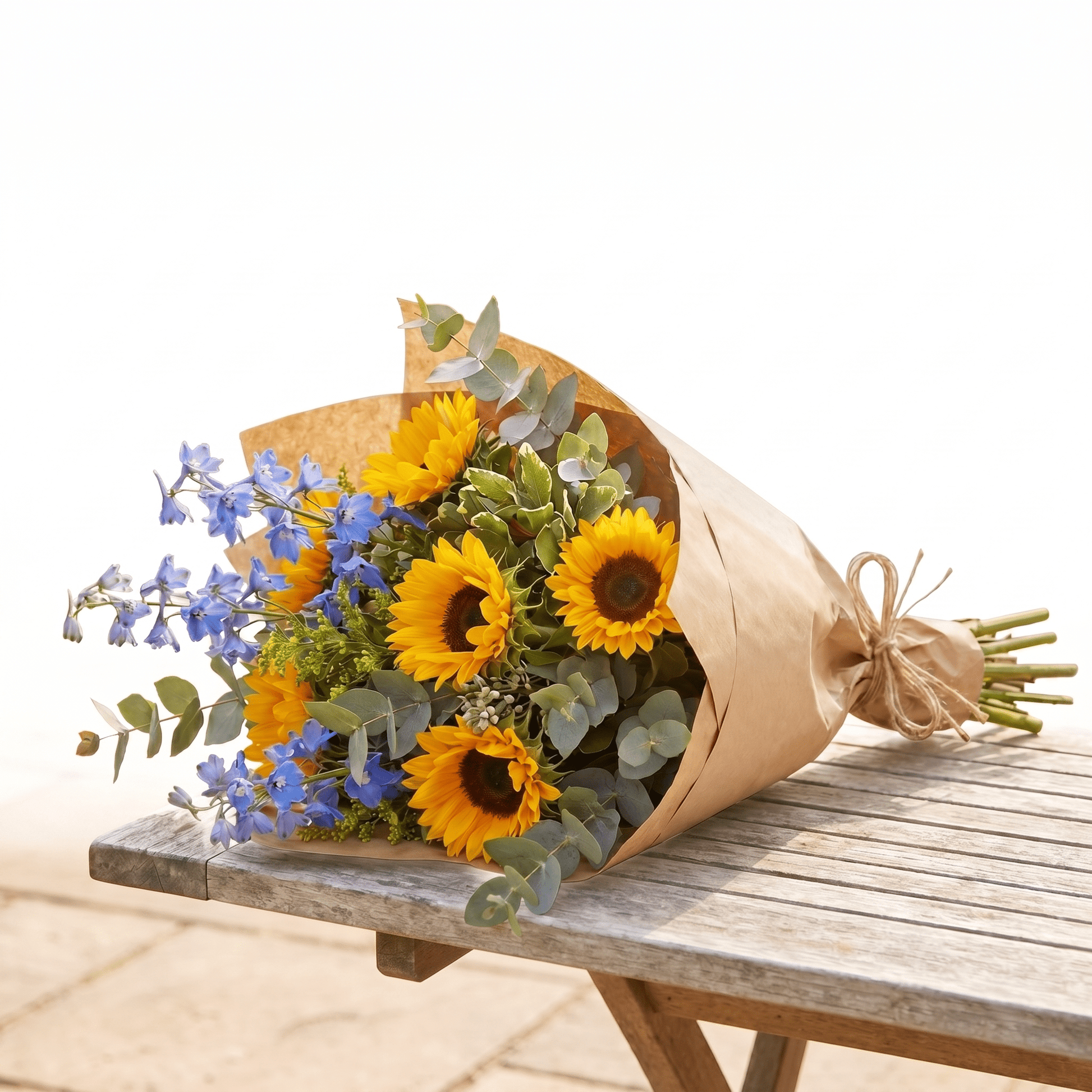 The Sun & Sky Bouquet - Flower Gallery